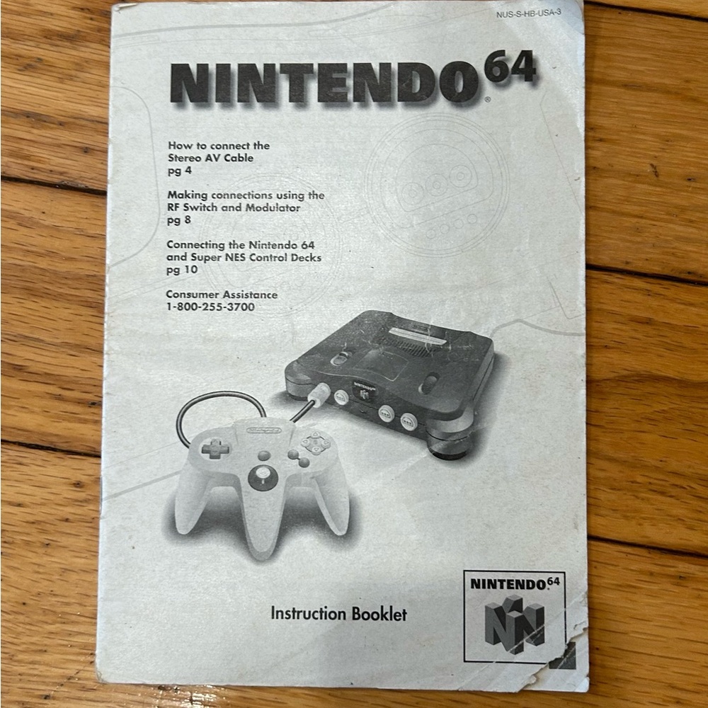 Nintendo 64 Instruction manual